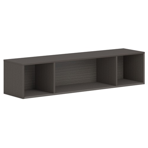 Storage, Wall-Mounted, Open, 60" x 14" x 13-1/2", Slate Teak