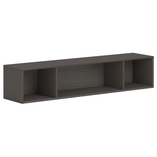 Storage, Wall-Mounted, Open, 66" x 14" x 13-1/2", Slate Teak