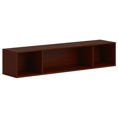 Storage, Wall-Mounted, Open, 66" x 14" x 13-1/2", Mahogany