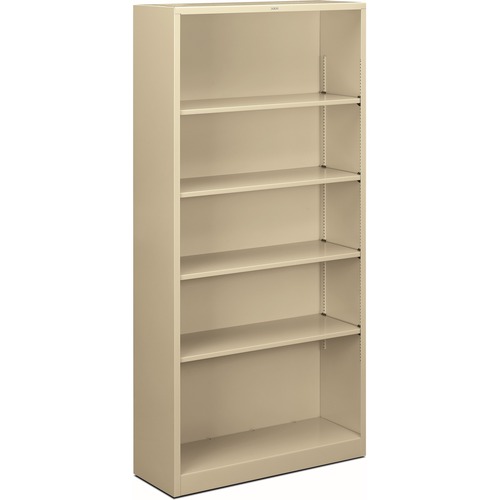 Bookcase, 5 Shelf, 72" H, Py