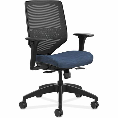 Task Chair, Mesh Back, Adjust Lumbar, 29-3/4"x29"x42", Medium