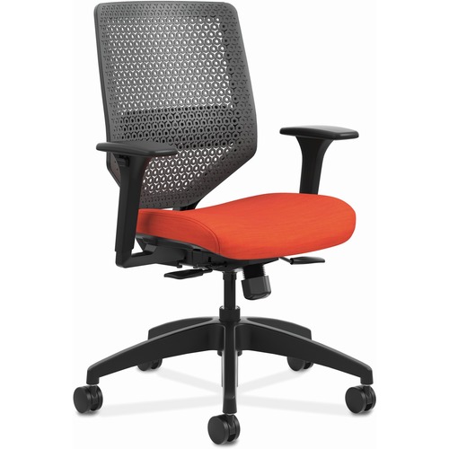 Task Chair, ReActiv, 29-1/2" x 29-1/2" x 41-3/4", Bittersweet Seat