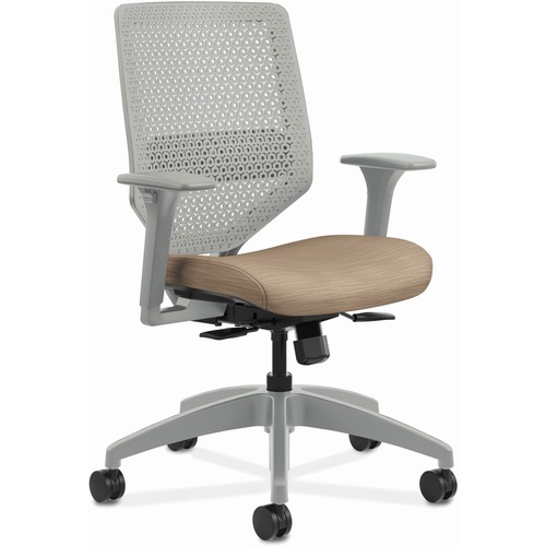 Task Chair, ReActiv, 29-1/2" x 29-1/2" x 41-3/4", Putty Seat