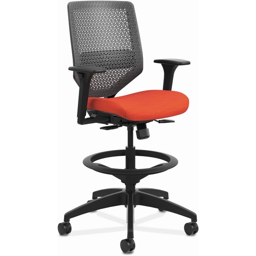 Task Stool, ReActiv, 29-1/2"x29-1/2"x52-3/4", Bittersweet Seat