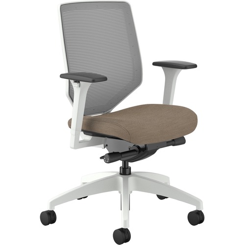 Task Chair, Mesh Back, 29-1/2" x 29-1/2" x 42-1/2", Putty Seat