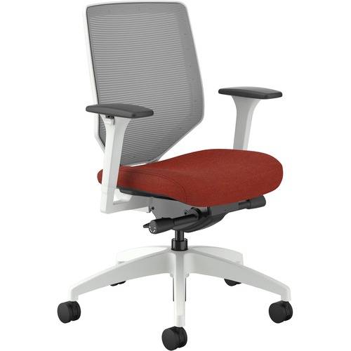 Task Chair, Mesh Black, 29-1/2"x29-1/2"x42-1/2", Bittersweet Seat