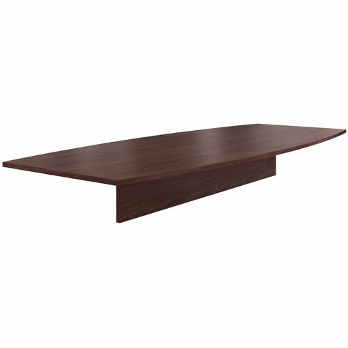 Conference Tabletop, Boat-Shaped, 120" x 48" x 1-1/8", Mahogany