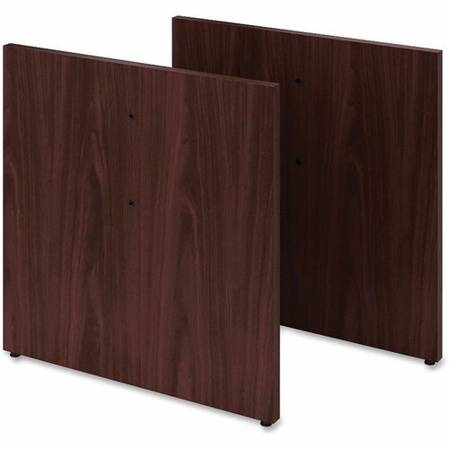 Table Slab Base, 38-3/4" H, Mahogany