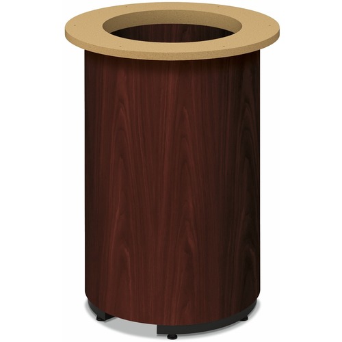 Cylinder Table Base, For Round Top, 18"x28-3/8", Mahogany