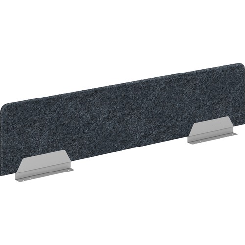 Desktop Screen, Front, Straight, For Coordinate, 58" x 13", Dark Gray