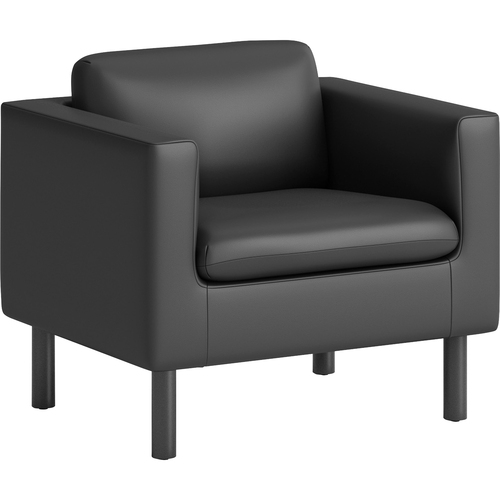 Chair, Lounge, Fabric, Black