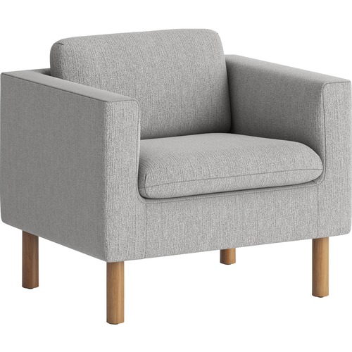 Chair, Lounge, Fabric, Gray