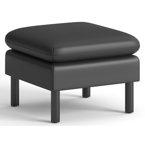 Ottoman, Lounge, Fabric, Black