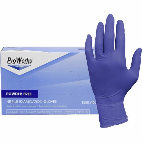 Gloves, Exam, Nitrile, 3 Mil, 9-1/2" L, Small, BVT, 200/BX Per Carton 10/CT