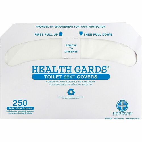 Health Gards Toilet Seat Covers, 250/BX 4/CT