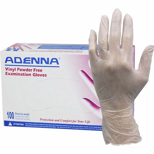 Gloves, Exam, Vinyl, 4 Mil, 9-2/5" L, Small, TLT, 100/BX Per Carton 10/CT