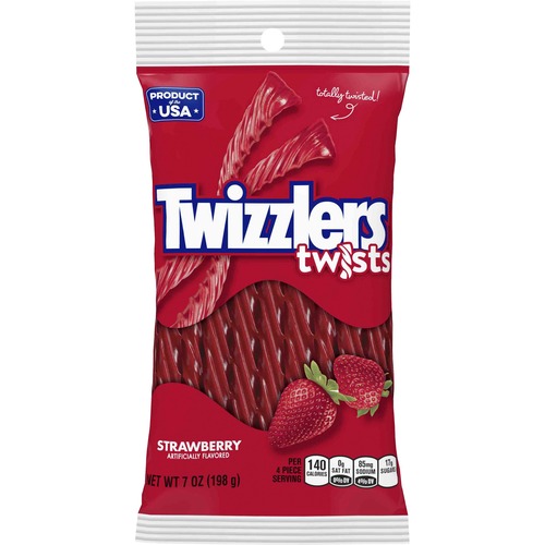 Candy, Twizzlers, Strawberry, 7 Oz 12/CT