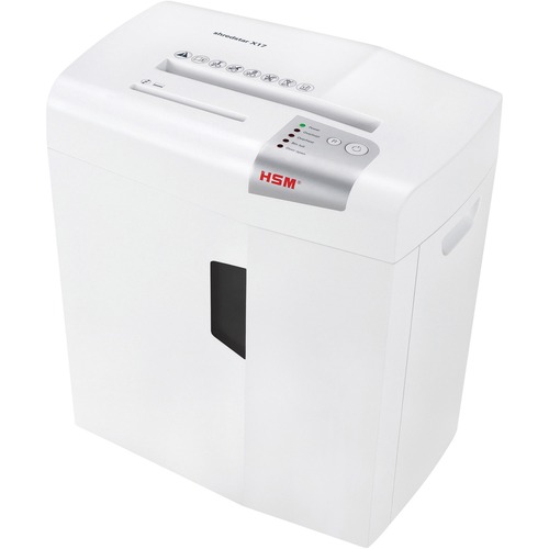 Shredder, Cross-Cut, Anti-Jam, 17-Sheet Capacity, White
