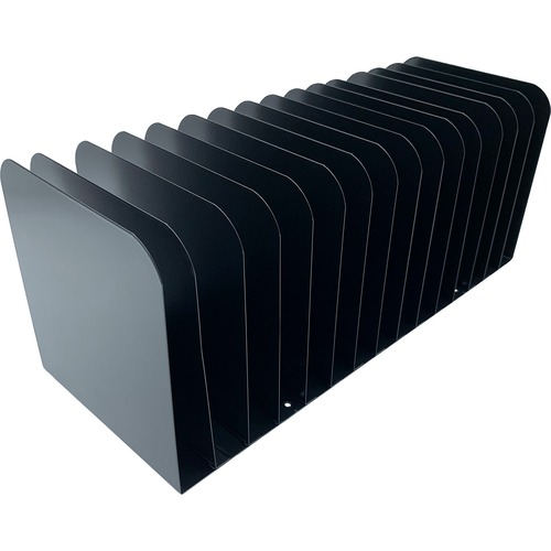 Message Rack 15 Slot Black