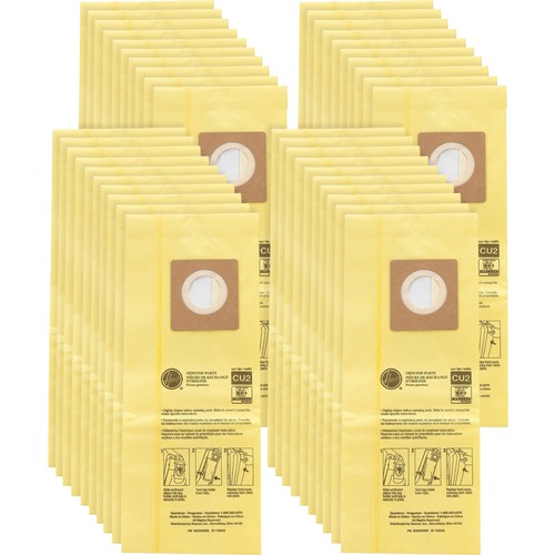 Vacuum Filter Bags, F/HushTone, Allergen, Yellow, 10 Count 4/CT