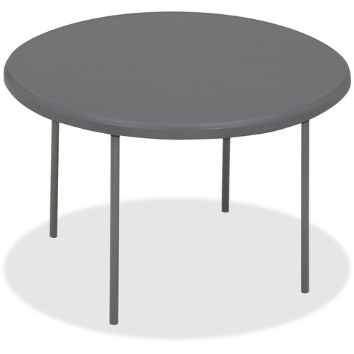 Round Folding Table, 60", Charcoal