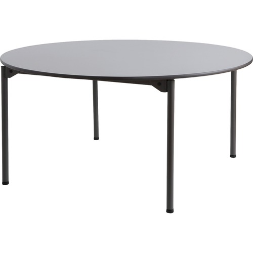Table, Folding, Wood, 60, Round, Gray