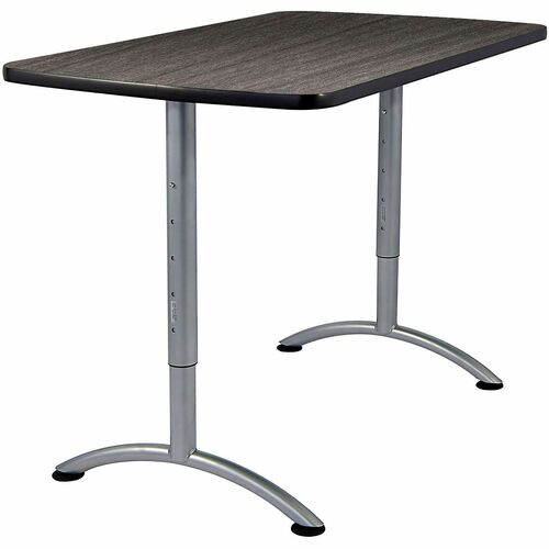 Table, Adj, Rctarc, 36x48, White