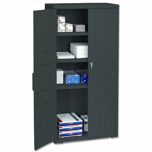 Cabinet, Storage, 66", Black