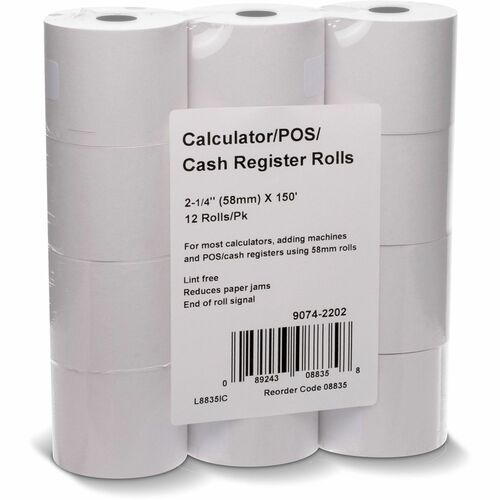 Paper, Roll, 2.25 X 150' 12/PK
