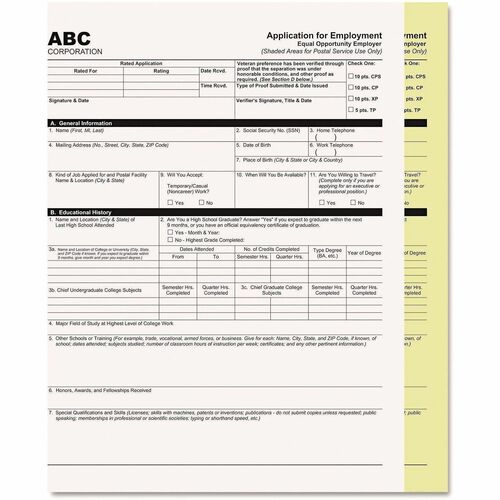 Paper, Carbonless 2-Part, White 2500/CT