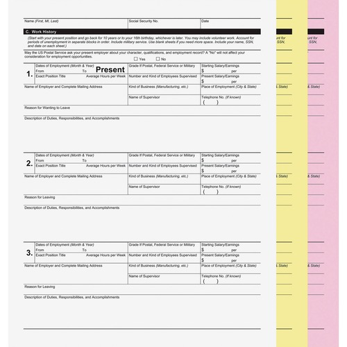 Paper, Carbonless, 3-Part 835/CT
