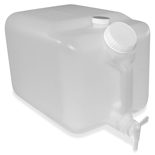 Fill Container, 5 Gal, 9-1/2"Wx16"Dx9-1/2"H, Translucent