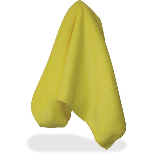 Cleaning Cloths, Microfiber, 16" x 16", Yellow 180/CT