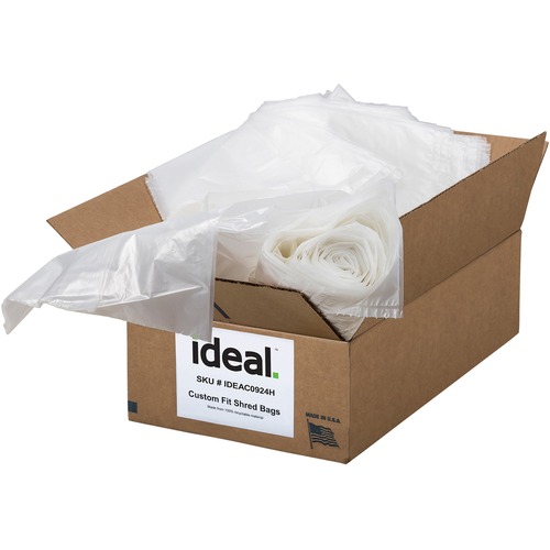Shredder Bags, F/5009, 40" x 14" x 58", 79 Gallon, Clear 45/CT