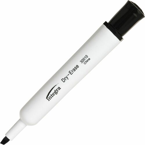 Marker, Dryerase, Chisel, Black 12/DZ
