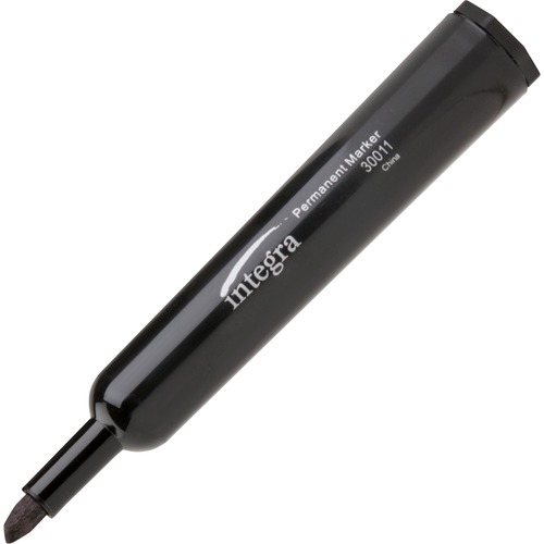 Marker, Permanent, Chisel, Black 12/DZ