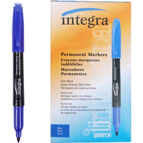Marker, Permanent, Fine, Black 12/DZ