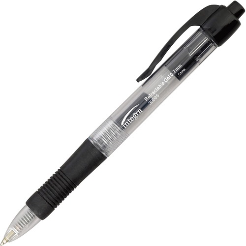 Pen, Gel, Retract, 0.7 Millimeter, Black 12/DZ