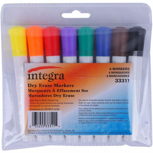 Marker, Dryerase, Chisel 8/ST