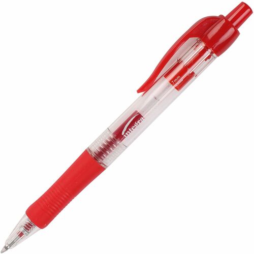 Pen, Gel, Retract, 0.7 Millimeter, Red 12/DZ