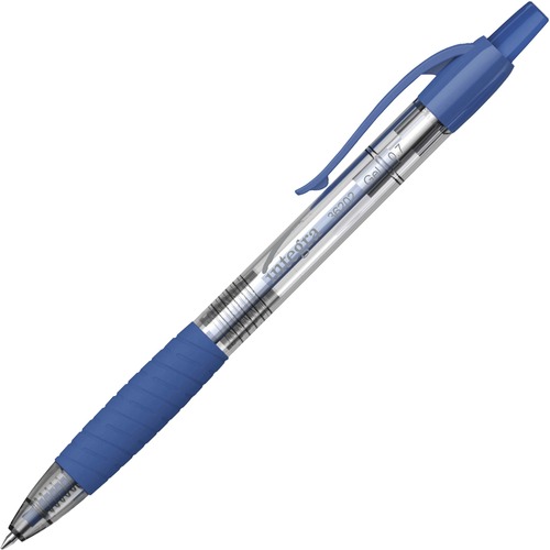 Pen, Retract, Gel, 0.7, Blue, Dozen 12/DZ