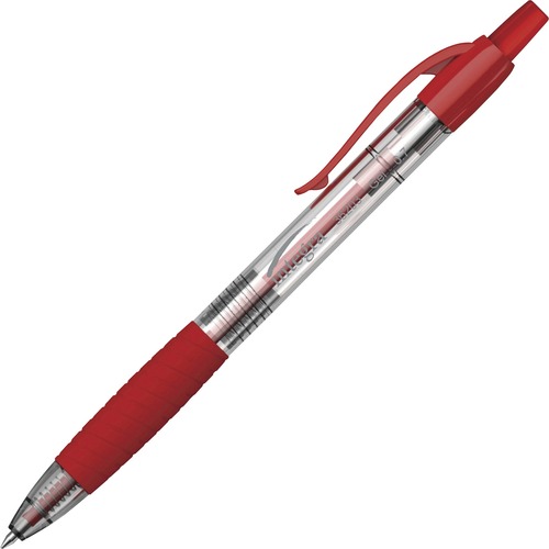 Pen, Retract, Gel, 0.7, Red 12/DZ