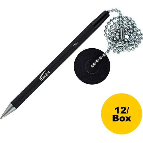 Pen, Counter, Antimicrobial, 24", Black 12/BX