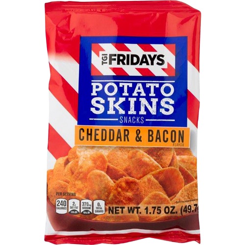 Potato Skins Snack, Cheddar and Bacon, 1.75 oz, Multi 55/CT