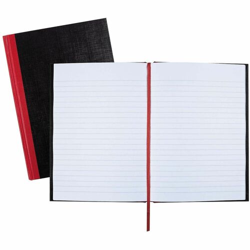 Notebook, Case Band, 8x6, Black/Red