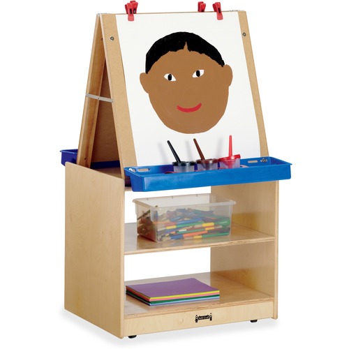 Art Center, Easel, 2 Station, 45" x 25-1/2" x 20", Baltic