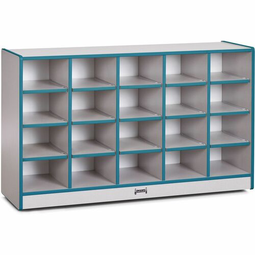 Cubbie Storage Unit, 20 Bin, No Trays, 29-1/2" x 48" x 15", TL Edge