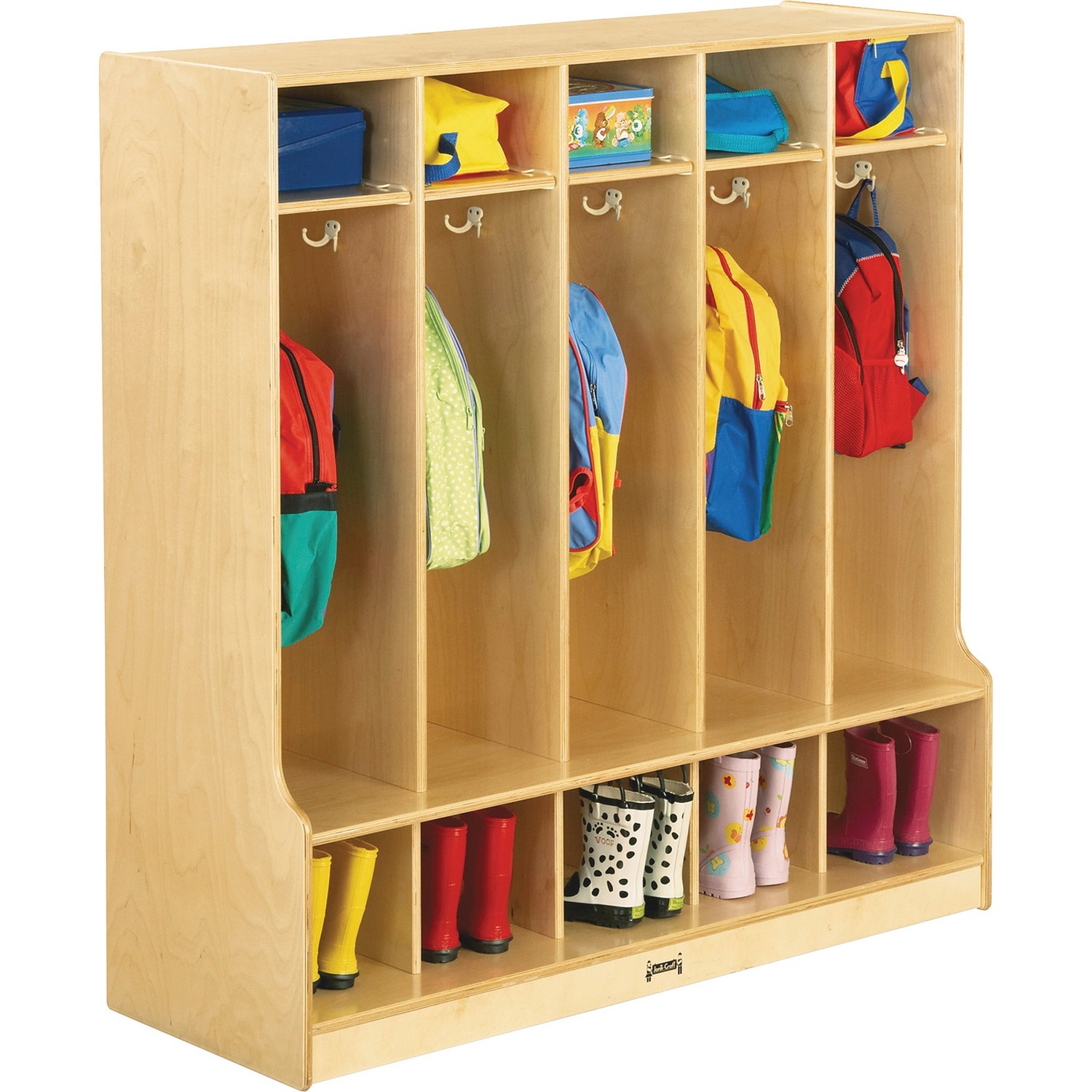 Locker, Coat, Rainbow, 5 Section