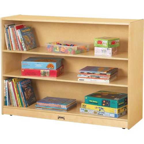 Adjustable Bookcase, 2-Shelves, 48" x 15" x 35-1/2", Woodgrain