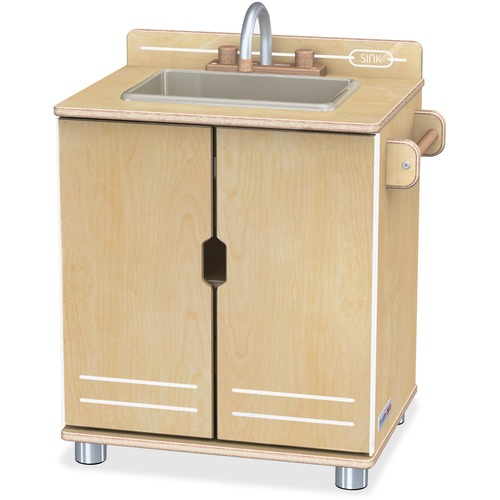 Play Kitchen, TrueModern, Sink, 25" x 22" x 15", Baltic